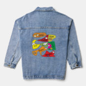 Vrede, vreugde en liefde denim jacket (Achterkant)