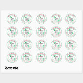 Vrede Vreugde en Liefde Ronde Sticker (Vel)