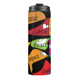 Vrede, vreugde en liefde thermosbeker