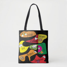 Vrede, vreugde en liefde tote bag