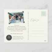 Vrede, vreugde en voorspoed, oude typografie feestdagenkaart (Achterkant)