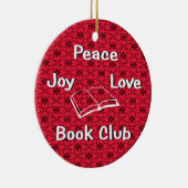 Vrede, vreugde, liefde, boek club ornament (Rechts)