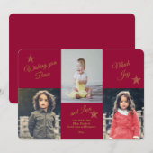 Vrede, Vreugde, Liefde Foto Kerstkaart (Voorkant / Achterkant)