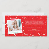 Vrede Vreugde Liefde Kleur Vierkante Blokken Minim Feestdagenkaart (Achterkant)