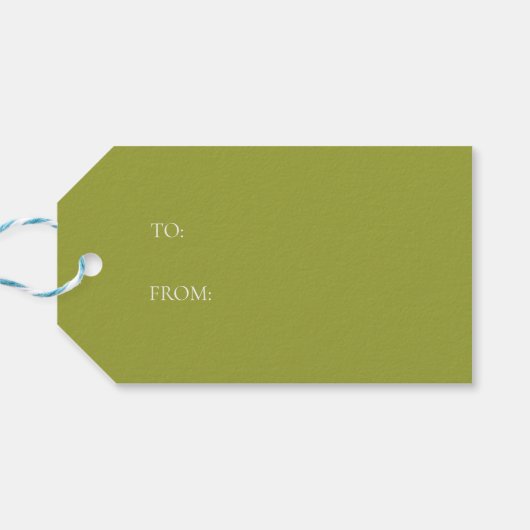 Vrede Vreugde Liefde Krans Kerstmis Cadeaulabel (Achterkant Horizontaal)