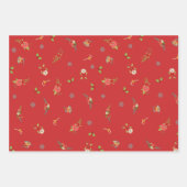 Vrede Vreugde Liefde Krans Kerstmis Inpakpapier Vel (Voorkant 2)