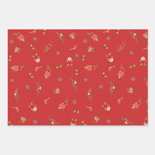 Vrede Vreugde Liefde Krans Kerstmis Inpakpapier Vel (Voorkant 2)