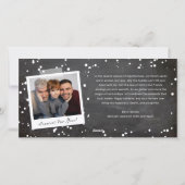 Vrede Vreugde Liefde Krijtbord Vierkanten Eenvoudi Feestdagenkaart (Achterkant)