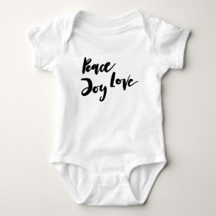 Vrede Vreugde Liefde typografie Baby Meisje Stijlv Romper