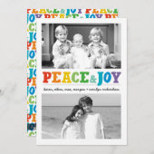 Vrede & Vreugde Multi x 2 Feestdagenkaart (Voorkant / Achterkant)