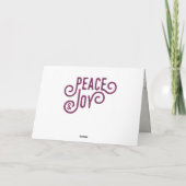 VREDE + VREUGDE (PLUM) FEESTDAGEN KAART (Achterkant)