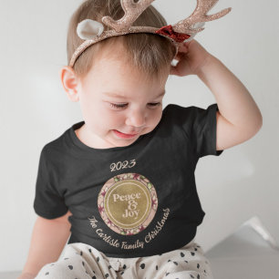 Vrede & Vreugde Roze Goud Familienaam Kerstmis