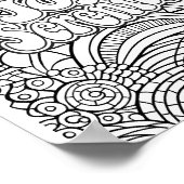 Vrede Vreugde Sereniteit Abstract Patroon Volwasse Poster (Hoek)