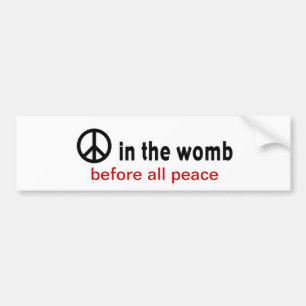 vrede:vrouwen bumpersticker