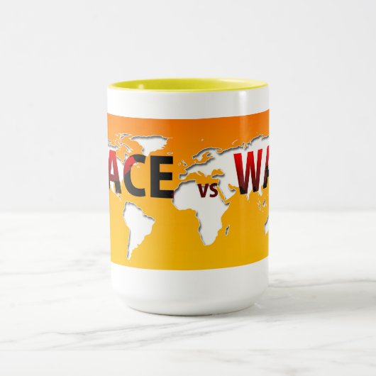 Vrede vs Oorlog drinkware mokken (Midden)