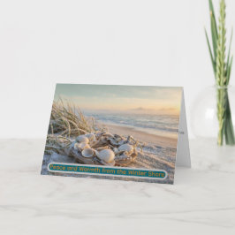 Vrede & Warmte vanuit de Winterkust • Kust- Bedankkaart