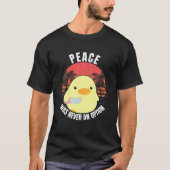 Vrede was nooit een optie - Duck met Knife Duck W T-shirt (Voorkant)