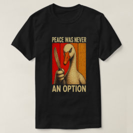 Vrede Was Nooit Een Optie Gans Retro Zonsondergang T-shirt