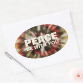 Vrede Wees met u Tie Dye 4PC Sticker Pack (Envelop)