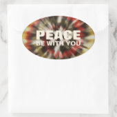 Vrede Wees met u Tie Dye 4PC Sticker Pack (Tas)