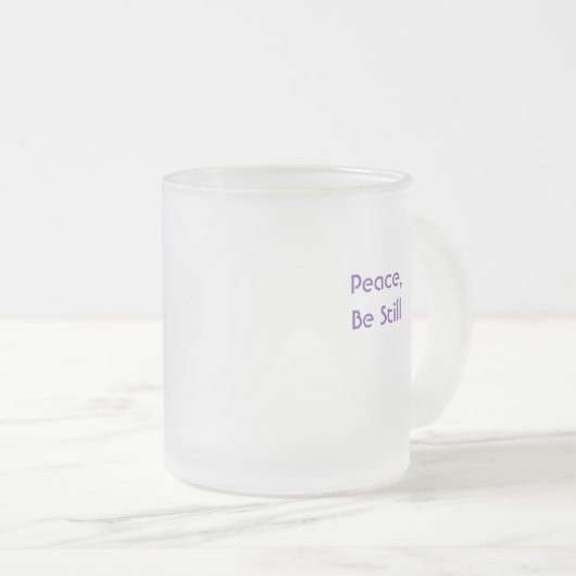 Vrede, wees nog steeds bloemorchidee-mok matglas koffiemok (Voorkant rechts)