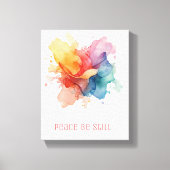 Vrede Wees Stil Canvas Afdruk (Voorkant)