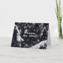 Vrede, wees stil — feestdagen kaart