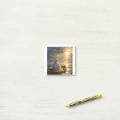 Vrede, wees stil • Markus 4:39 NBG • Christelijke Post-it® Notes (Op bureau)