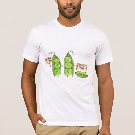 Vrede - Wij komen in erwten T-shirt (Voorkant)