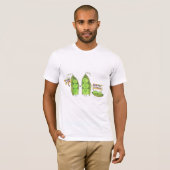 Vrede - Wij komen in erwten T-shirt (Voorkant volledig)