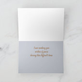 Vrede wil kalm-avond-oceaanfotocondoletie kaart (Binnen)