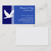 Vrede, witte duif, eenvoudig, koel visitekaartje (Voorkant / Achterkant)