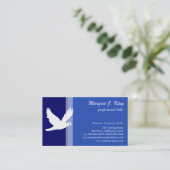 Vrede, witte duif, eenvoudig, koel visitekaartje (Staand voorkant)