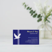 Vrede, witte duif, eenvoudig, koel visitekaartje (Staand voorkant)