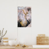 Vrede - Witte Duif - Vrijheid - Abstract Schilderi Poster (Keuken)