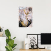 Vrede - Witte Duif - Vrijheid - Abstract Schilderi Poster (Thuiskantoor)