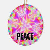Vrede (woorden veranderen) keramisch ornament (Links)