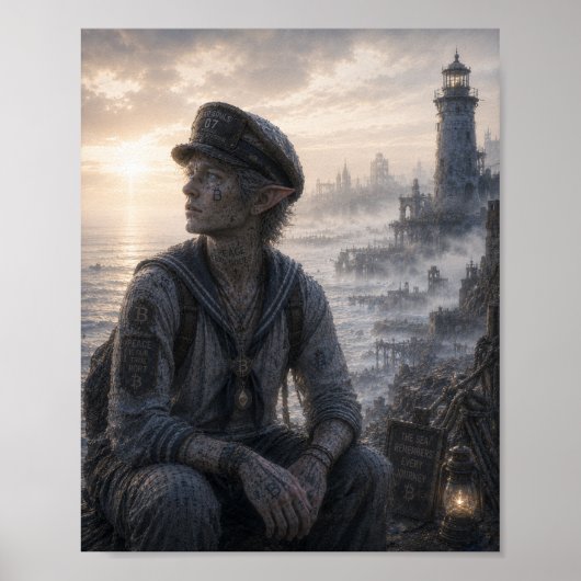 Vrede / Zeiler / Vuurtoren kust Poster (Voorkant)