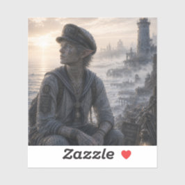 Vrede / Zeiler / Vuurtoren kust Sticker