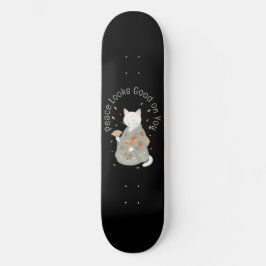Vrede ziet er goed uit - Kimono geklede kat Persoonlijk Skateboard
