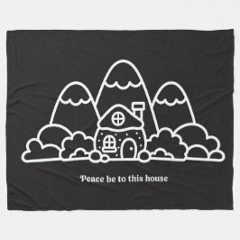 Vrede zij met dit huis | Huis Verwarmende Cadeaus Fleece Deken