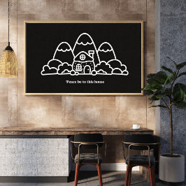 Vrede zij met dit huis | Huis Verwarmende Cadeaus Poster