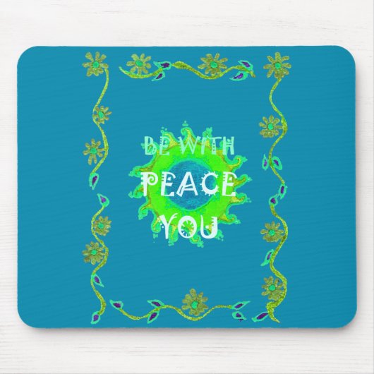 Vrede zij met u Art Print Muismat (Voorkant)