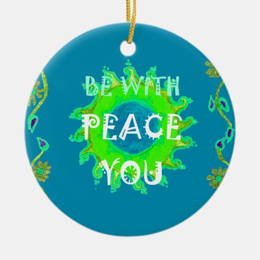 Vrede zij met u Art Print Ornament (Voorkant)