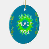 Vrede zij met u Art Print Ornament (Rechts)
