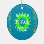 Vrede zij met u Art Print Ornament (Links)