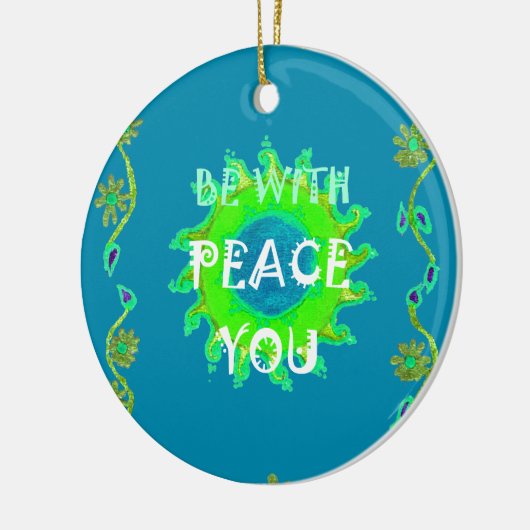 Vrede zij met u Art Print Ornament (Links)