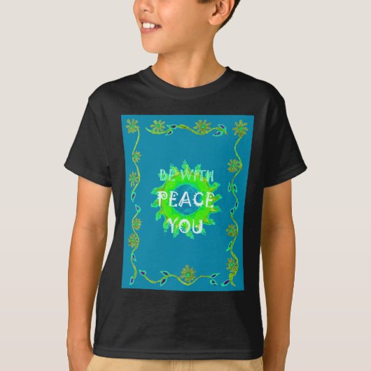 Vrede zij met u Art Print T-shirt (Voorkant)