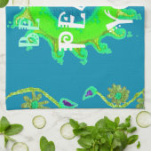 Vrede zij met u Art Print Theedoek (Gevouwen)