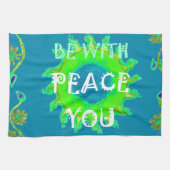 Vrede zij met u Art Print Theedoek (Horizontaal)